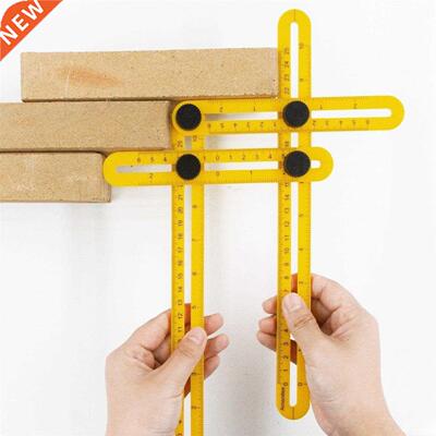 Movable 4-Fd Ruler ABS Plastic Multi-Angle High-precision