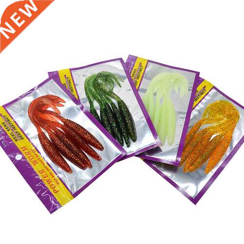 Long Tail Fishing Lure Soft Bait 13cm 6g Screw Thread Single