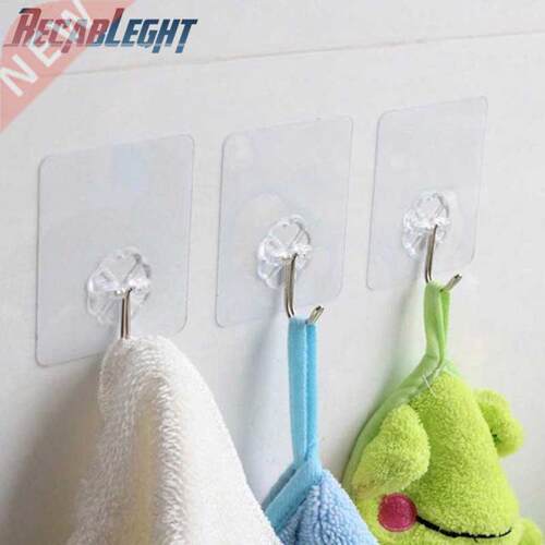 Wall-Mounted Seamless Hook Transparent Strong Self hesive