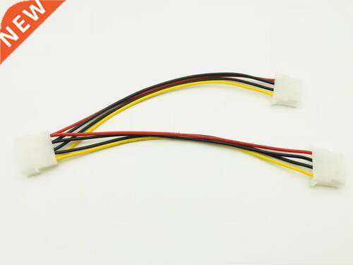 4P 4Pin Molex Male to 2 Port Molex IDE Female Power Supply S
