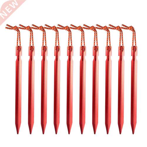 10Pcs/lot 18cm Aluminum Canopy Tri-beam Tent Pegs Garden Sta