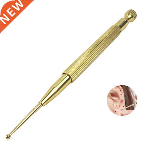 Brass Ear Acupunctures Point Massage Probe Auricular Detecti