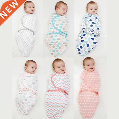 Newborn Baby Swaddle Wrap Parisarc 100% Cotton Soft Infant N