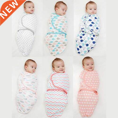 Newborn Baby Swaddle Wrap Parisarc 100% Cotton Soft Infant N