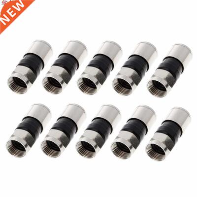 10Pcs 2.7cm Snap Seal Plug Connector RG6 F Type Compression