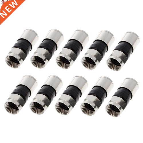 10Pcs 2.7cm Snap Seal Plug Connector RG6 F Type Compression