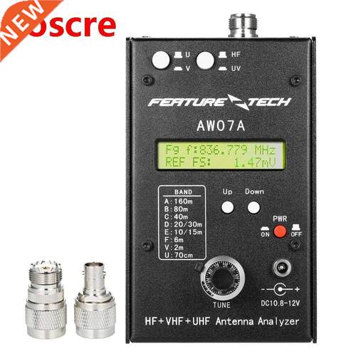 AW07A HF/VHF/UHF 160M Impedance SWR Antenna Analyzer Meter