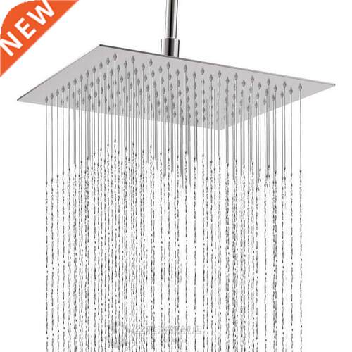 Square Bathroom ainless eel Rain Shower Head Rainfall 12 - 封面