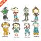 First 10pcs Character Choose Rhi Kids Design Classics lot