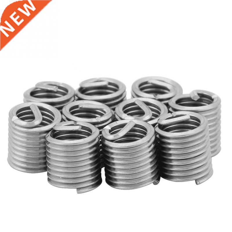 10 Pcs 304 M6x1mm * 2D Wire Thread Inserts Thread Repair Kit