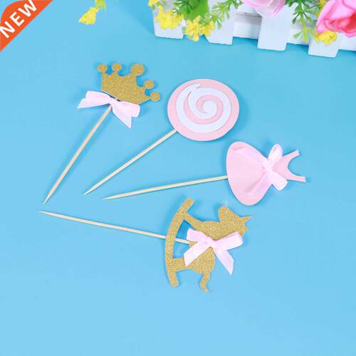 27 Pcs Themed Cupcake Toppers Birthday Party Cake Picks