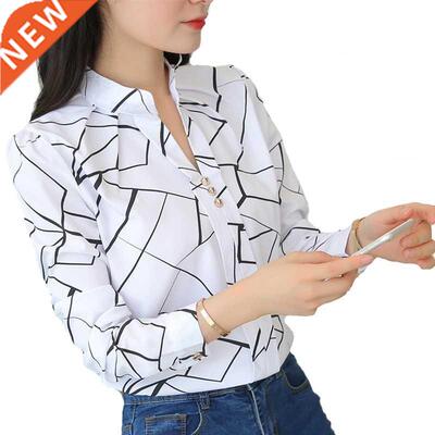 Women Tops And Blouses Office Lady Blouse Slim Shirts Women