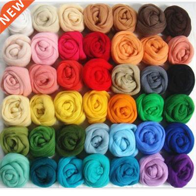 36 Colors Wool Roving Fibre Wool Yarn Roving For Needle
