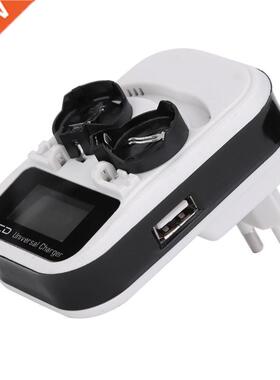 3.6V LCD EU Plug Button Battery Charger Recharging for LIR20