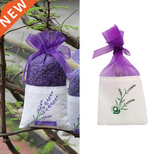 10pcs Floral Printing Lavender Bags Empty Fragrance Pouch Sa