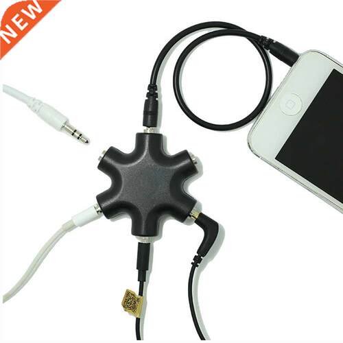 3.5mm Earphone Audo Spltter 1 Male to 1 2 3 4 5 Female Cab