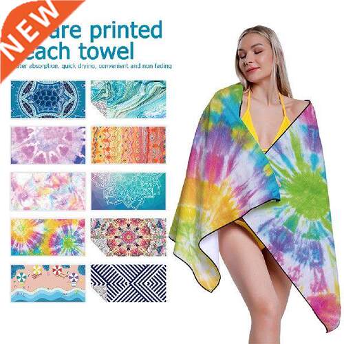 150*75cm Squre Printed Bech Towel Microfiber Towels
