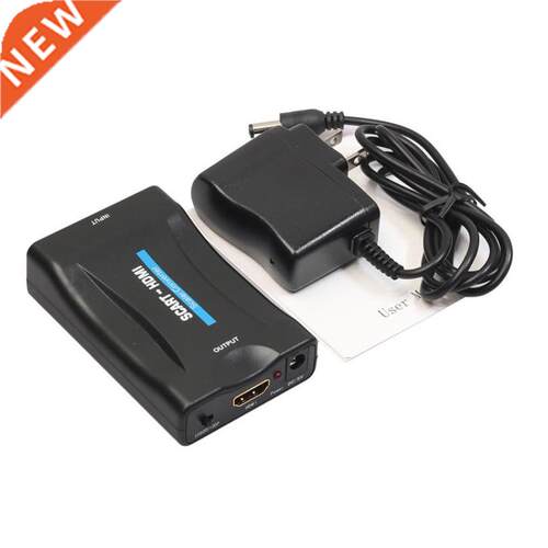 1080P SCART to HDMI Upscaler Video Audio Converter HDTV STB
