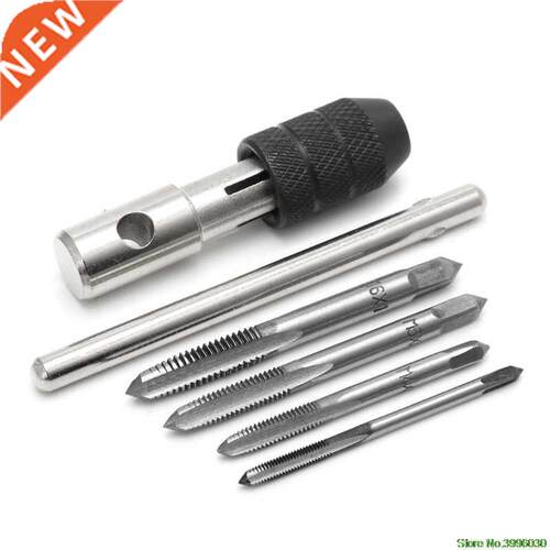 5 Pcs T Type Hand Screw Thread Taps Drill Kit M M4 M5 M6 Se