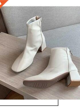 Fashion Warm Plush Snow Boots Ladies Pu Leather Shoes Winter