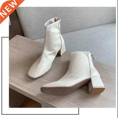 Fashion Warm Plush Snow Boots Ladies Pu Leather Shoes Winter