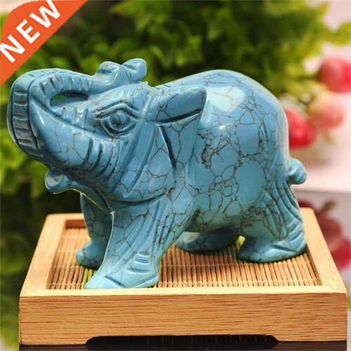 1PC Natural Crystal Rose Quartz Elephant Amethyst Obsidian