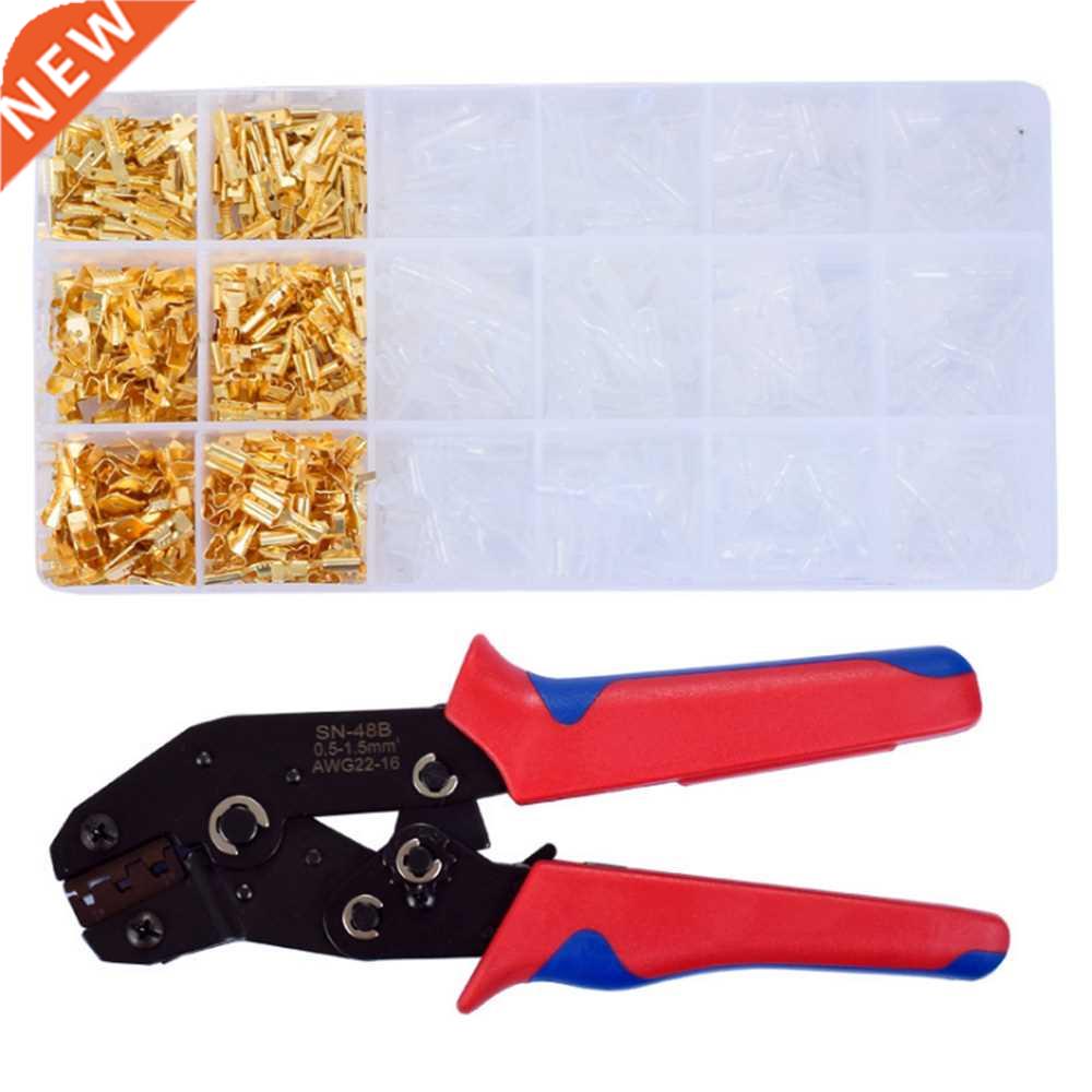 600PCS/Box 2.8/4.8/6.3mm Spring Plug Wire Crimped Crimping H