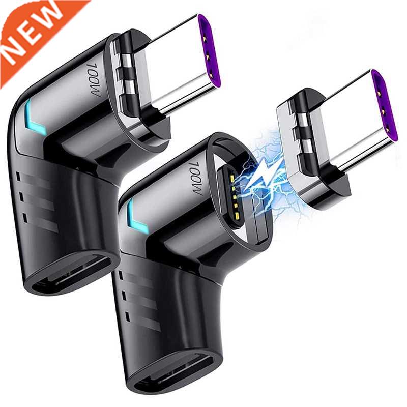 Magnetic USB C Adapter (2 Pack), 5Pins Type C Connector, Sup