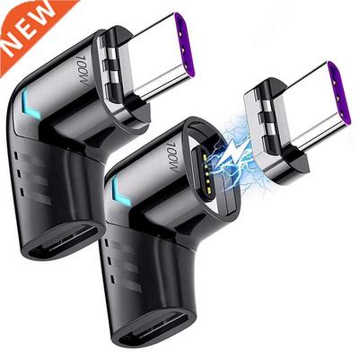 Magnetic USB C Adapter (2 Pack), 5Pins Type C Connector, Sup