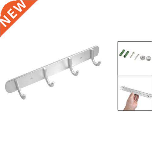 UK Alloy 4 Hanger Towel Hat Coat Clothes Wall Mounted Hook H