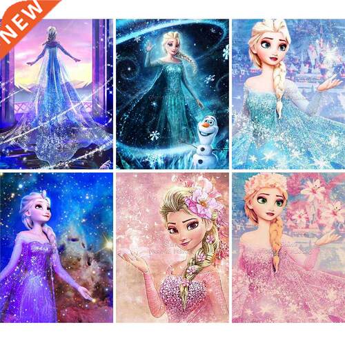 5D  Diamond Painting Elsa Princess Frozen Cartoon Mosaic