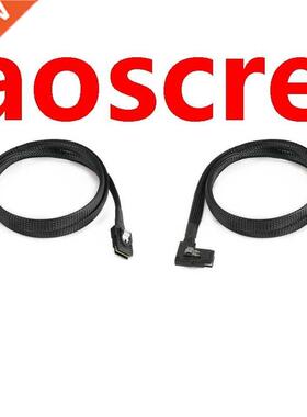 Internal Mini SAS to Mini SAS Cord,SFF-8087 to Left Angle SF