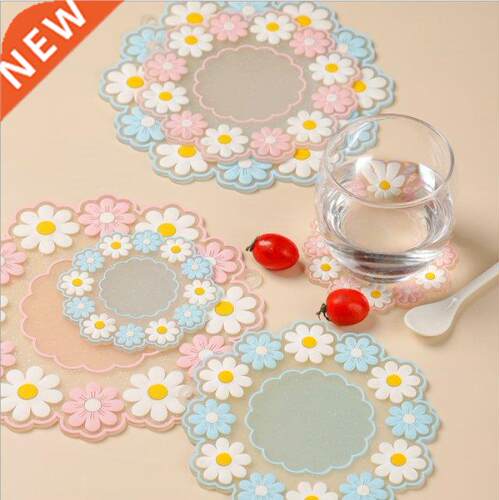 1PC Japan yle Heat Insulation Table Mat Daisy Blossom Fami