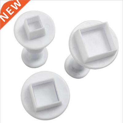 Pcs Geometry Cookie Cutter Plastic Square Sugarcraft Decor