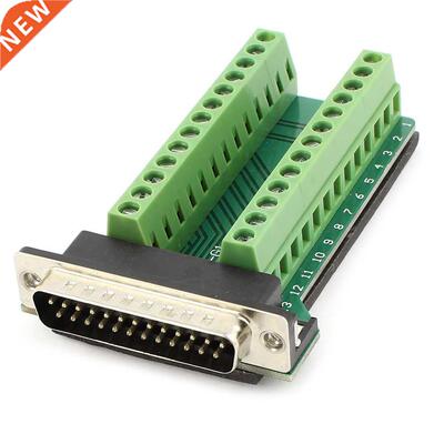 DB25 25Pin Male Adapter Board RS22 Serial to Terminal Signa