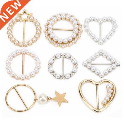 T?Shirt Clips Pearls Scarf Buckle Exquisite Craft for Weddin