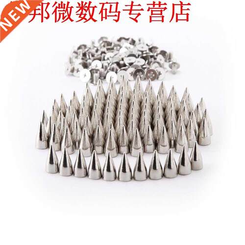 100PCS DIY nagels/klinknagels bal PUNK kleding maatwerk Zilv