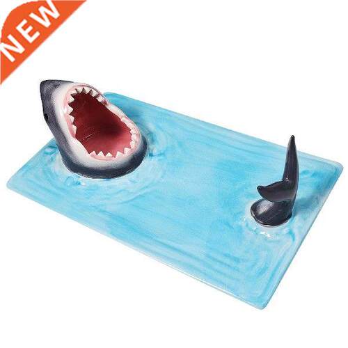 Ceramic Sushi Plate Shark Shape Rectangle Cheese Board