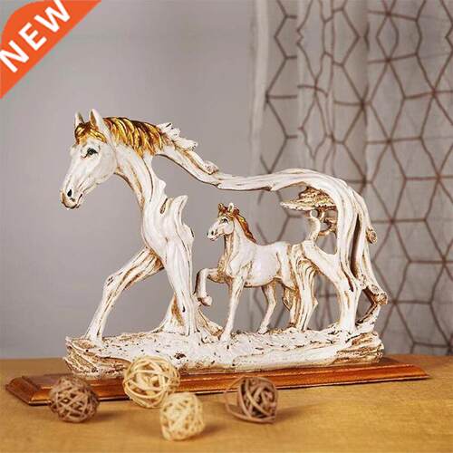 Silver Horse Desktop Handicraft Ornaments Life Horse