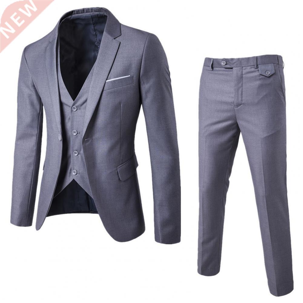 2pcs/Set Formal Suit Men lazer Pants Single-reasted lazer