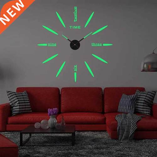 Luminous Wall Clock Glow 100cm Large Hanging Clocks  Digi