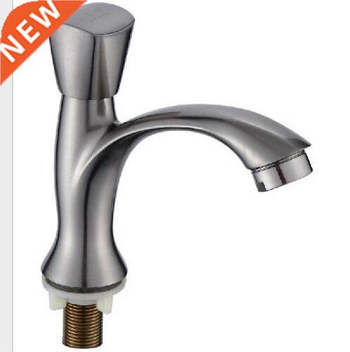 G1/2 Zinc Alloy Brushed Basin Faucet, Single Handle Single