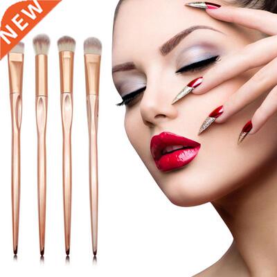 4 Pcs/set Eye Shadow Brush Rose Gold Heart Shape Cosmetic