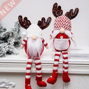 Santa Claus Snowman Elf Christmas Ornaments Faceless Doll