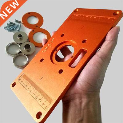 Universal Aluminum Alloy Wood Router Table Insert Plate With