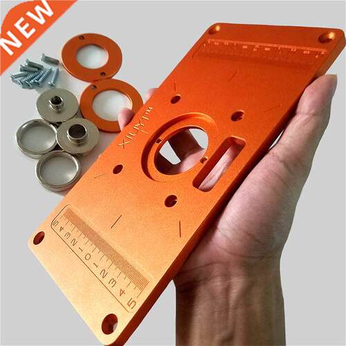 Universal Aluminum Alloy Wood Router Table Insert Plate With