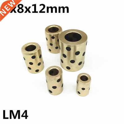 4x8x12 mm linear graphite copper set bearing copper bushing