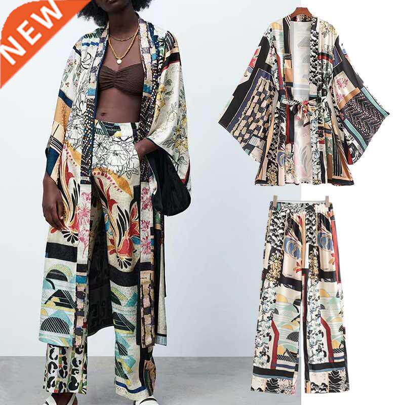 traf 2pcs women za shirts  trousers suit 2021 summer full pr