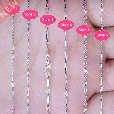 Multiple Classic Styles Real S925 Sterling Silver Color Neck