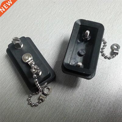 DB9 Waterproof Male/Female Cap VGA Connevtor 9Pn Case Black